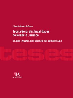 cover image of Teoria Geral das Invalidades do Negócio Jurídico